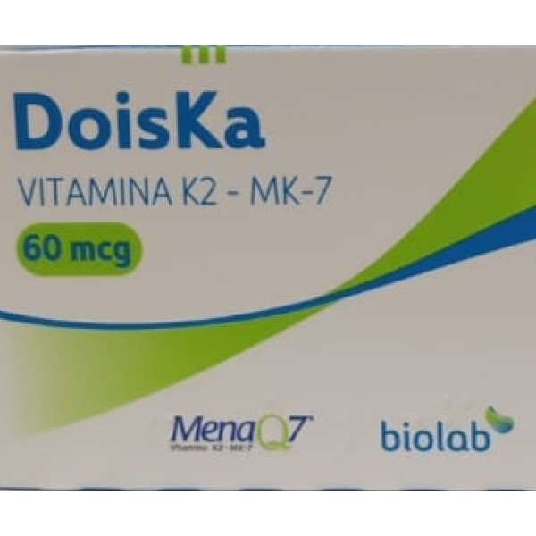 DoisKa - Vitamina K 2 - MK - 7 - 60 mcg - 4 Comprimidos